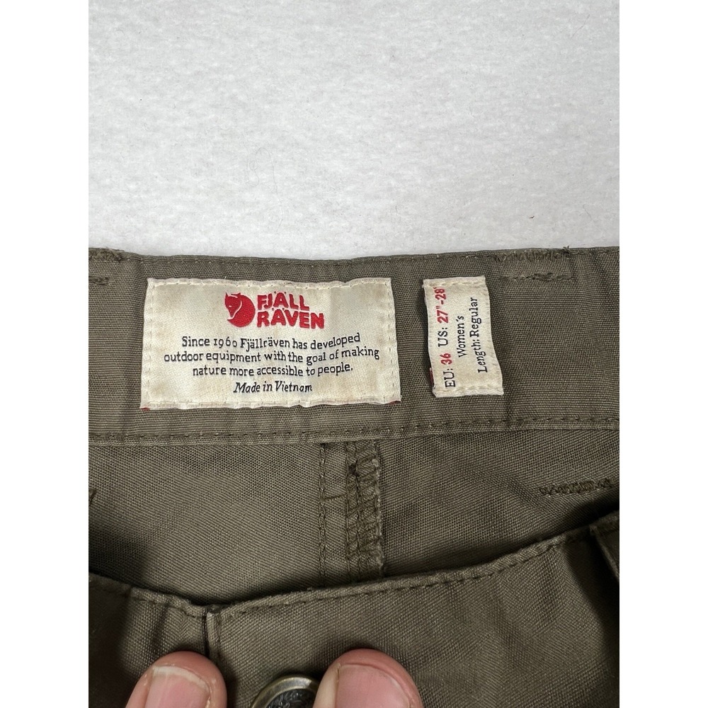 Fjallraven Vidda Pro Womens Regular Length Trousers Pants Brown 27-28 - Picture 16 of 16